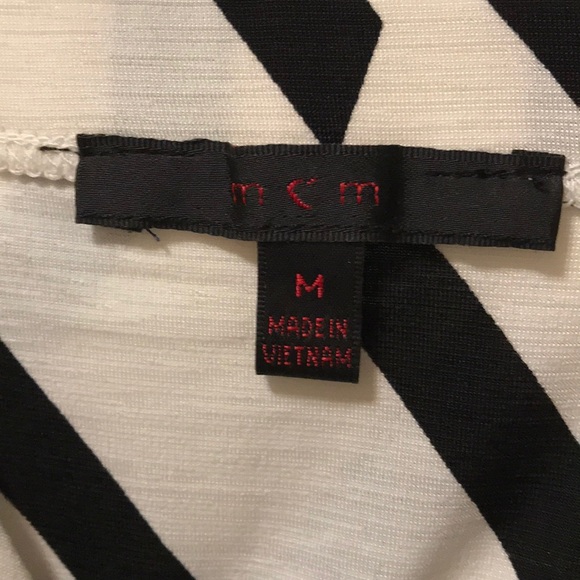 MCM maxi dress size Medium. Black and white stripe - Picture 4 of 4